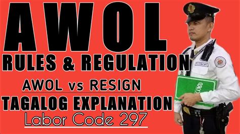 pnp rules on awol